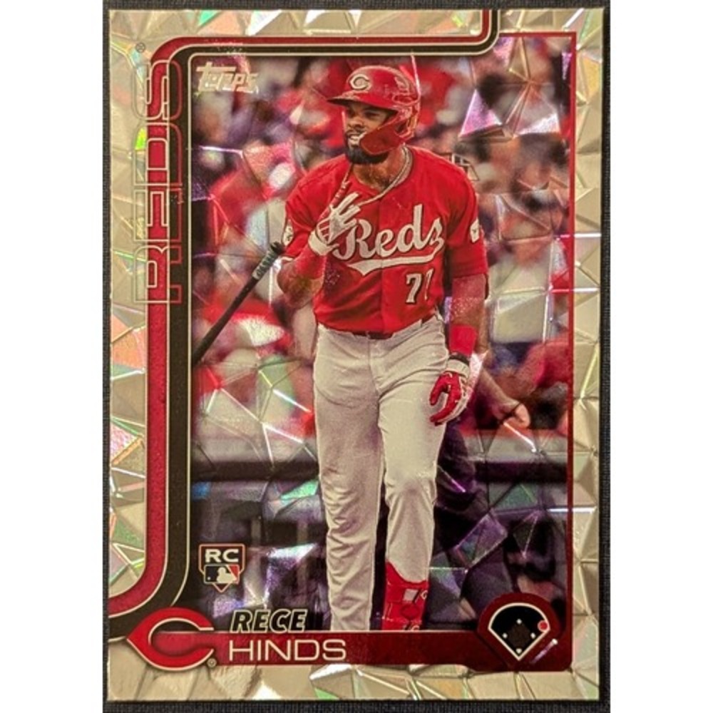 2025 Topps Series 1 Diamante Parallel Rece Hinds #217 Reds RC